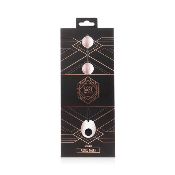 Металлические вагинальные шарики Rosy Gold - Nouveau Kegel Balls, вес 376гр, диаметр 2,8см | Зображення 3