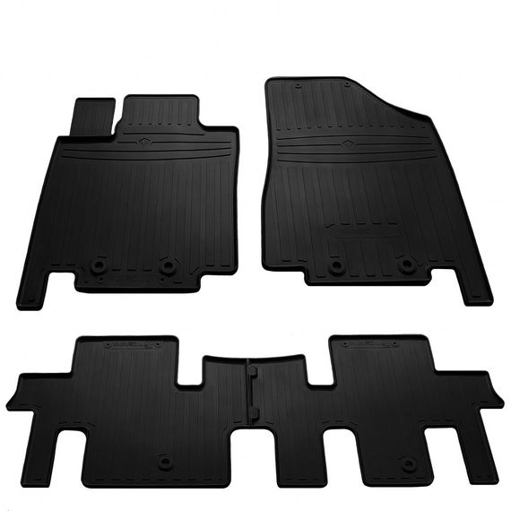 Резиновые коврики (4 шт, Stingray Premium) 2017-2024 для Nissan Pathfinder R52 2012-2024/2017-2024 гг