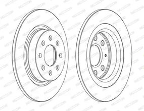 Диск гальмівний FIAT PUNTO, OPEL CORSA, FERODO (DDF1299C)