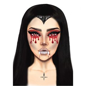 Маска вампіра зі страз Vampire Rhinestone Stick-On Jewels Leg Avenue