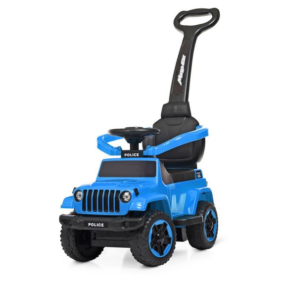 Каталка-толокар Spoko (Споко) SP-219 2в1 з батьківською ручкою синій (42400193)