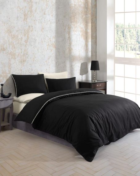 Постельное белье Turkiz Ranforse Prima 200 х 220 см San Marino Black