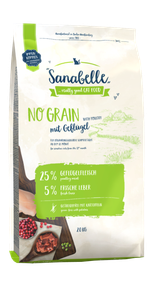 Sanabelle No Grain with Poultry Meat Беззерновой корм для дорослих котів з птицею 2 кг