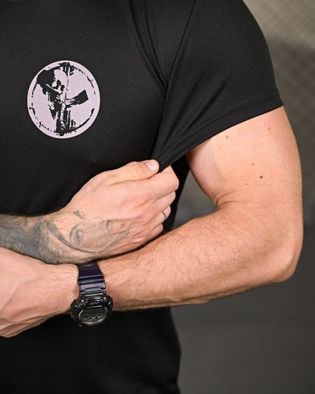 Тактична потоотвідна футболка Покровськ black ПП4679 | Зображення 4