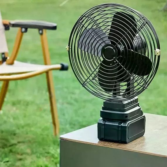 Акумуляторний вентилятор Lithium Electric Fan 48V чорний • Портативний бездротовий вентилятор з Li-ion акумулятором для дому, дачі, офісу та відпочинку | Зображення 2