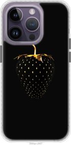Чохол на iPhone 14 Pro Max Чорна полуниця "3585pm-2667-24368"