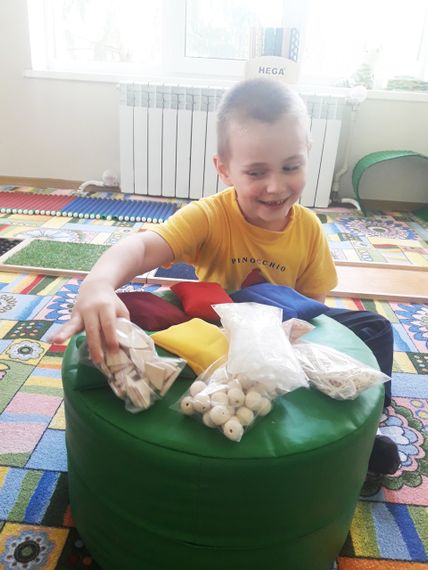 Набор Сенсорных мешочков HEGA  большой. Игра на соответствие c пособием | Зображення 2