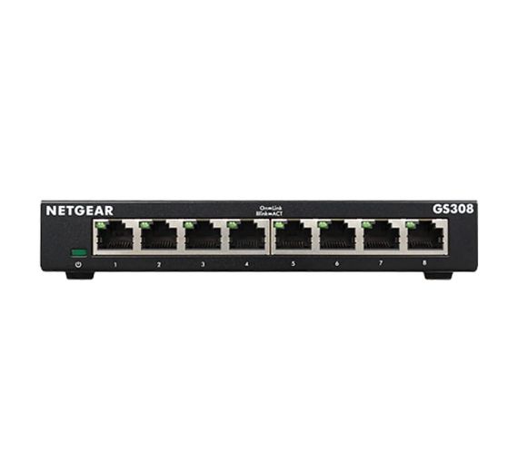Коммутатор NETGEAR GS308 8xGE, неуправляемый (GS308-300PES)