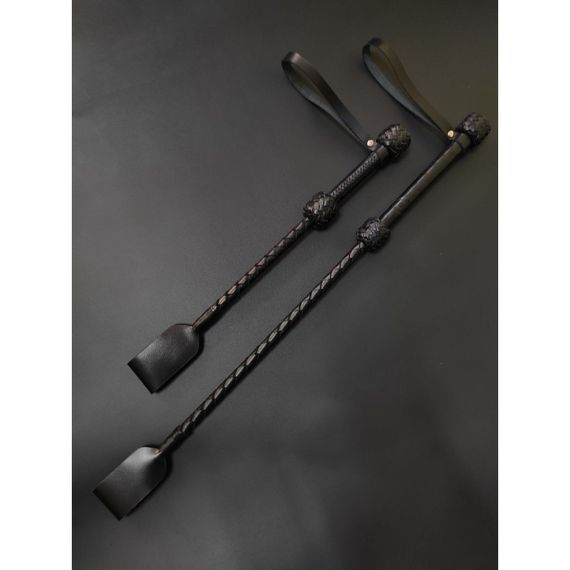 Стек БДСМ Candy Hero шкіра, короткий, чорний | Зображення 1