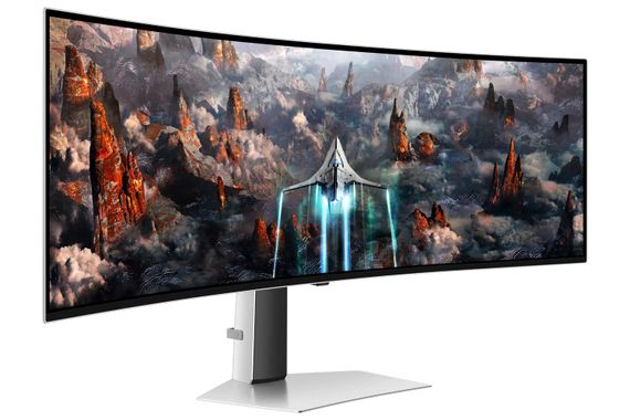 Samsung Монітор 48.7'Odyssey OLED G9 G93SC HDMI, DP, USB, MM, OLED, 5120x1440, 32:9, 240Hz, 0.3ms, CURVED (LS49CG930SIXCI) | Зображення 2