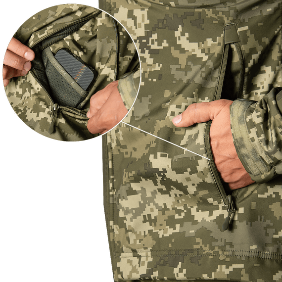 Куртка CM Stalker SoftShell Піксель (7379), XXL | Зображення 8