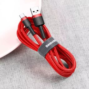 Кабель для зарядки и передачи данных Baseus Cafule Type-C 2A (2m) red