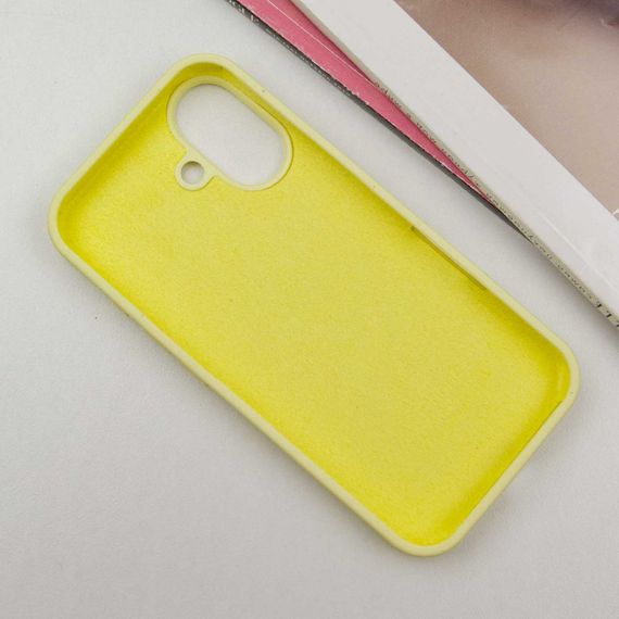 Чохол Silicone Case Full Protective (AA) для Apple iPhone 16 Plus (6.7") Жовтий / Mellow Yellow | Зображення 2
