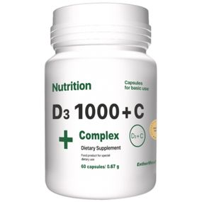 Мультивитамины EntherMeal D3 1000 + С Complex 60 Caps