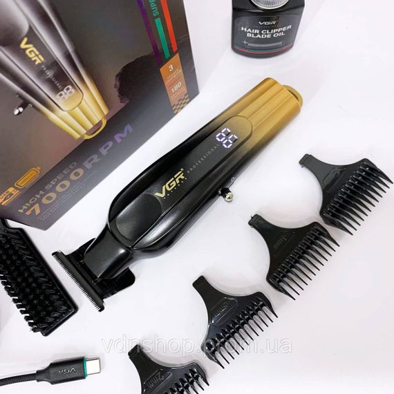 Машинка для стрижки волос без шума, Машинка-тример для стрижки беспроводная, Подстригательная машинка ML-85 | Зображення 8