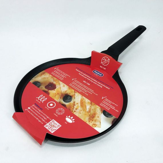 Пательня для смаження MAGIO MG-1169 24 см, Сковорода з бакелітовим покриттям, XG-396 Якісна пательня | Зображення 1