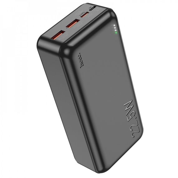 Портативная батарея Power Bank Hoco J101B 22.5W / 30000 mAh / 2 x USB QC3.0 / Type-C PD - Black | Зображення 3