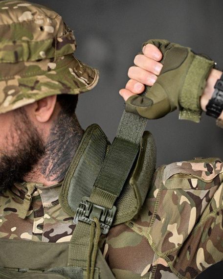 Плитоноска SINGLE SWORD олива 4 точки швидкого скидання | Зображення 4