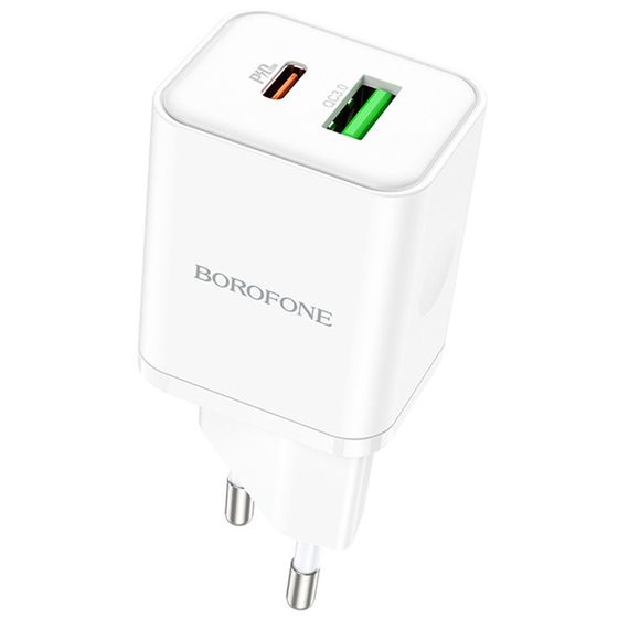 МЗП Borofone BN7 PD20W+QC3.0 (1USB-A/1C) White