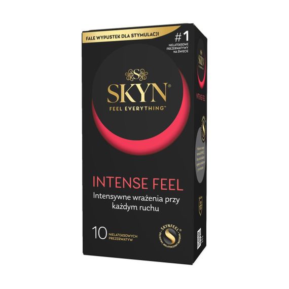 Безлатексні преміум-презервативи SKYN Intense Feel 10 шт, точковий рельєф Sex Aura