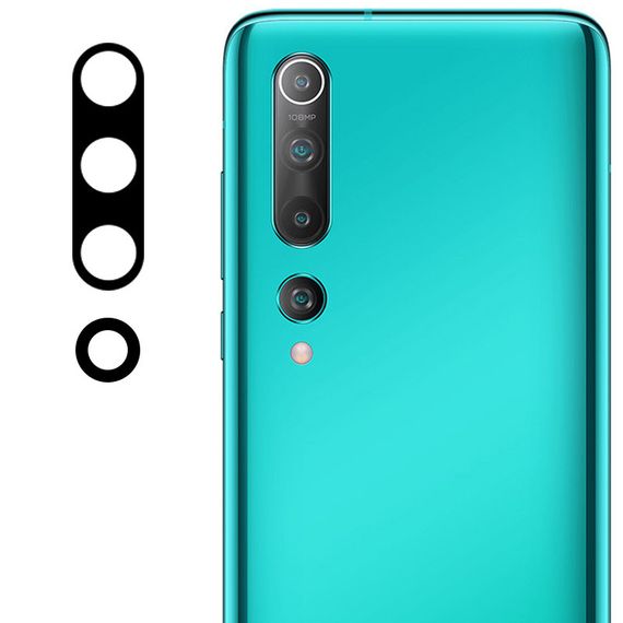 Гнучке захисне скло 0.18mm на камеру (тех.пак) для Xiaomi Mi 10 Чорний