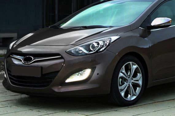 Накладка на решетку STYLE (нерж) для Hyundai I-30 2012-2017 гг | Зображення 2