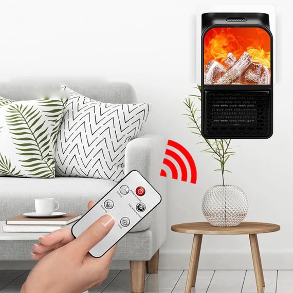 Тепловентилятор электрический Flame Heater | Дуйко для тепла | Электро дуйчик, HM-367 Ветродуйка обогреватель | Зображення 8