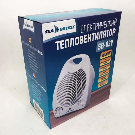 Тепловентилятор комнатный Sea Breeze SB-039 QG-455 2000 Вт | Зображення 3