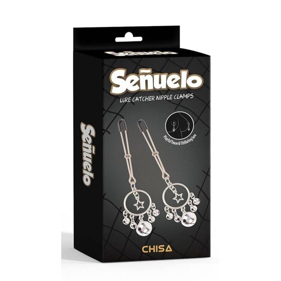 Затискачі на соски CHISA Senuelo Lure Catcher Nipple Clamps з намистинами sexstyle | Зображення 3
