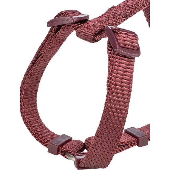 Шлея Trixie Premium H-harness для собак S–M 42–60 см 15 мм бордова | Зображення 1