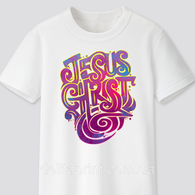Футболка з християнським принтом Jesus Chrst, Ісус Христос. FH-1