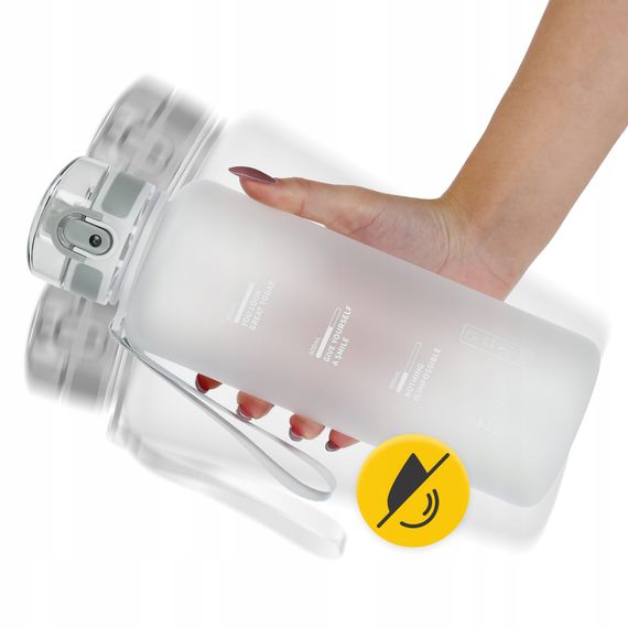 Пляшка для води спортивна 4FIZJO 1000 мл Grey (P-5905973404273) | Зображення 2