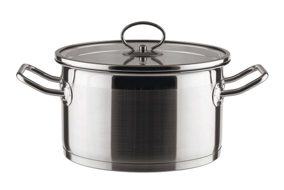 Каструля Vinzer Universum 50063, 3.7 л, 20 см, з нержавіючої сталі з кришкою, для всіх типів плит