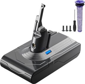 Аккумулятор для пылесоса Dyson V8 SV10 4.0 Ah с фильтром для Absolute, Animal Fluffy Motorhead сменная батарея