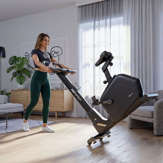 Велотренажер Hop-Sport HS-5000H Atrox електромагнітний чорний | Зображення 9
