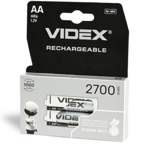 Акумулятор AA/HR06 1,2V 2700mAh (бл-2шт) Videx