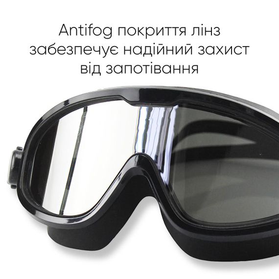 Маска для плавання Renvo Kariba Уні Anti-fog Чорний OSFM (2SM100-01) | Зображення 2