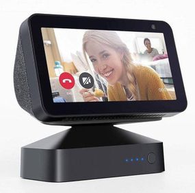 База акумулятора GGMM ES5 бездротова для Amazon Echo Show 5 10000 мАг чорна магнітна підставка