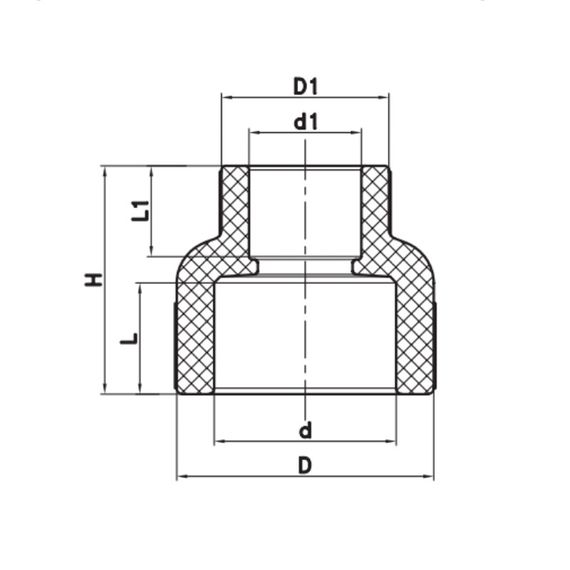 Муфта редукційна ВВ 75x50 PPR Koer K0209.PRO (KP2574) | Зображення 2