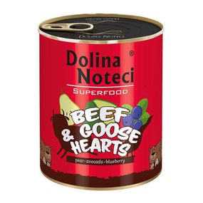 Dolina Noteci Superfood консерва для собак 800 г (говяжьи и гусиные сердца)