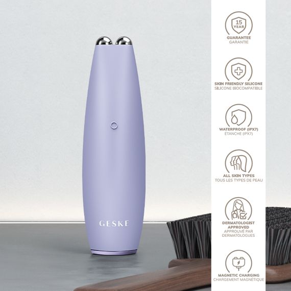 Мікрострумова ручка для підтяжки шкіри обличчя GESKE MicroCurrent Face-Lift Pen 6в1 purple | Зображення 2