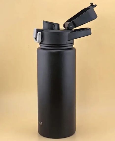 Термопляшка Kamille KM2176 600 мл чорна
