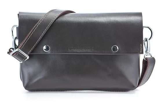 Шкіряна поясна сумка Skin and Skin Crossbody Bag L Коричнева (WB02Br)