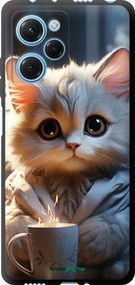 Чохол на Xiaomi Redmi Note 12 Pro Speed Білий кіт "5646b-3334-2448"