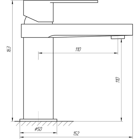 Змішувач для раковини TOPAZ SARDINIA TS 08221-H20 | Зображення 1