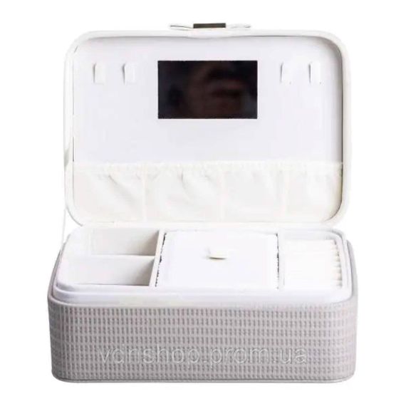 Скринька для прикрас із еко шкіри 24.5×17×10 органайзер для ювелірних виробів HP-5-38