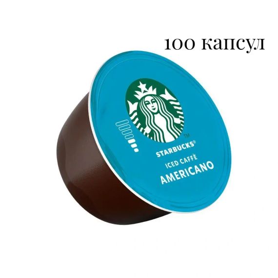 Поштучно! Кава в капсулах Starbucks Dolce Gusto Iced Americano 100 шт Старбакс Американо | Зображення 1