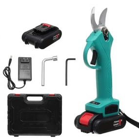 Секатор ручний акумуляторний садовий 2,5 на 2 АКБ 68v в кейсі Domotec XO-51