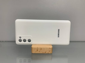 Samsung Galaxy S20 FE | Протиударний чохол з логотипом | Soft Touch | білий