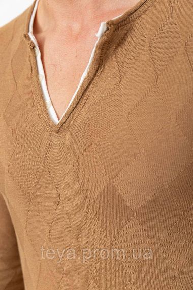 Светр чоловічий, колір коричневий, розмір L-XL FA_008270 | Зображення 4